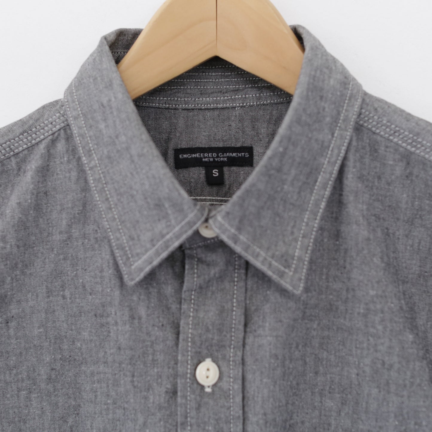Work Shirt - Cotton Chambray｜Grey