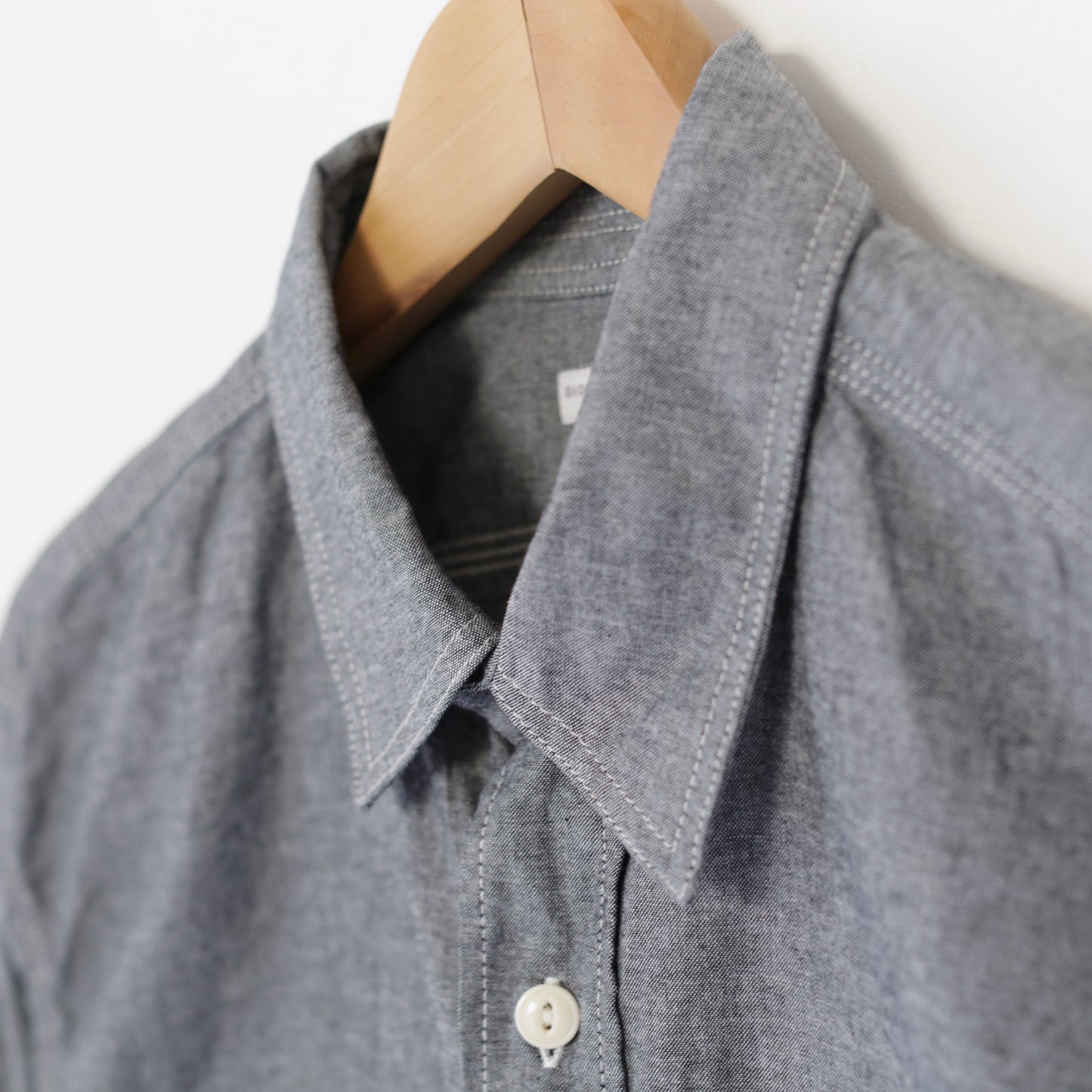 Work Shirt - Cotton Chambray｜Grey
