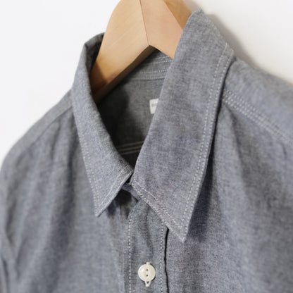 Work Shirt - Cotton Chambray｜Grey