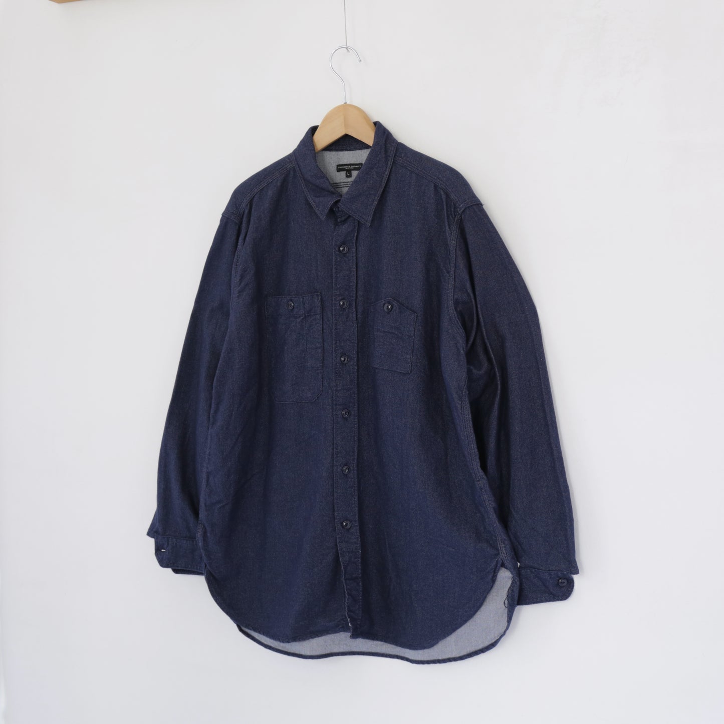 Work Shirt - Cotton Denim Flannel｜Indigo