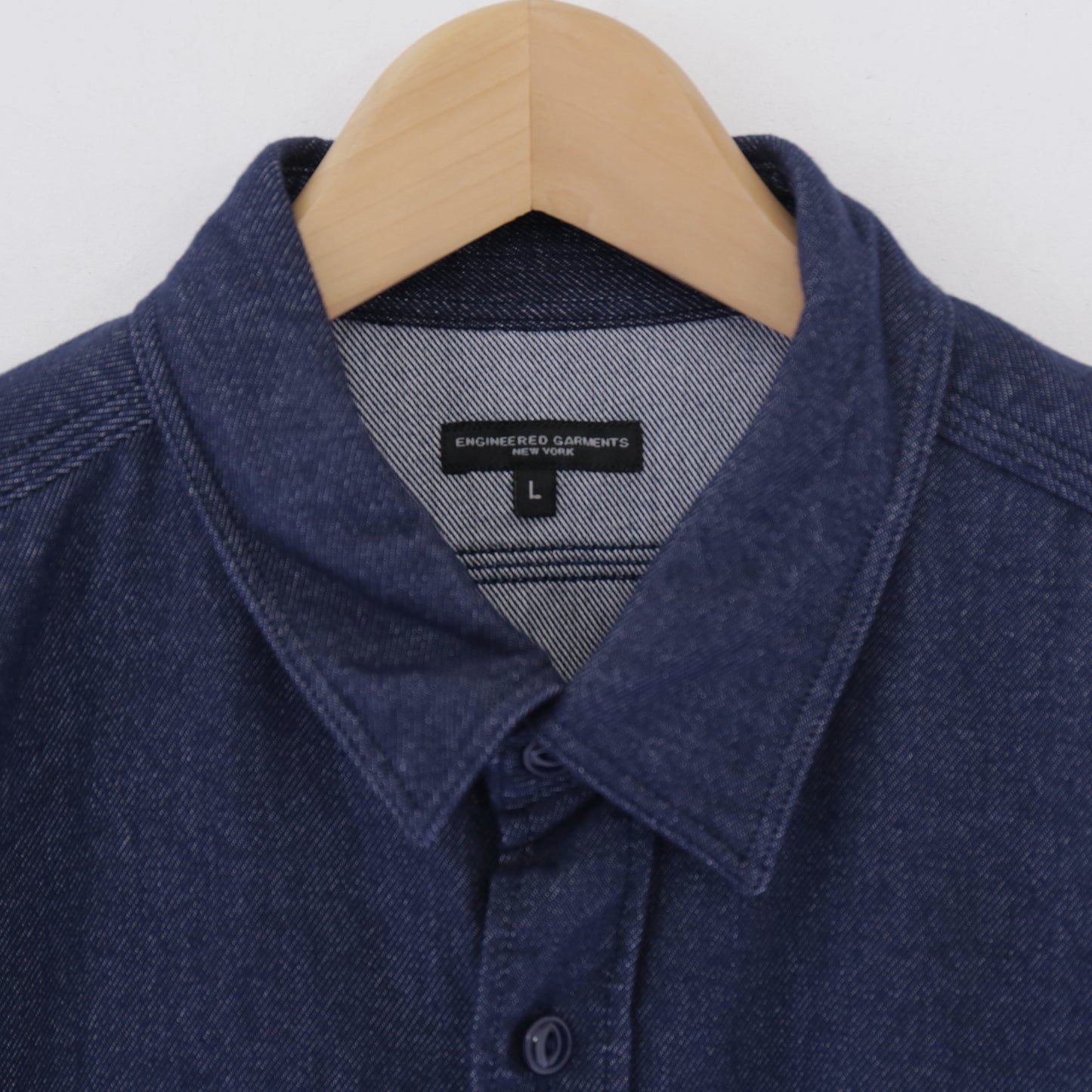 Work Shirt - Cotton Denim Flannel｜Indigo