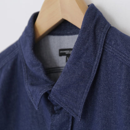 Work Shirt - Cotton Denim Flannel｜Indigo