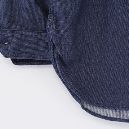 Work Shirt - Cotton Denim Flannel｜Indigo