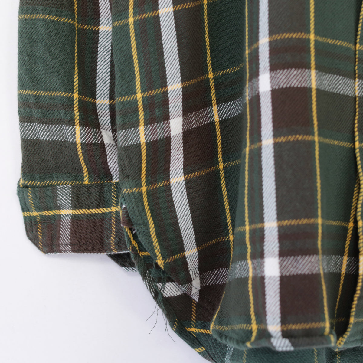 Work Shirt - Cotton Heavy Twill Plaid｜Olive/Brown