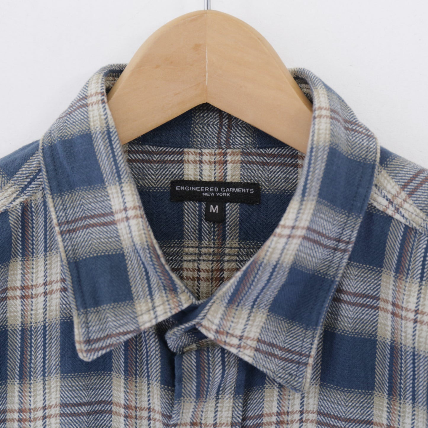 Work Shirt - Cotton Plaid Jacquard｜Navy
