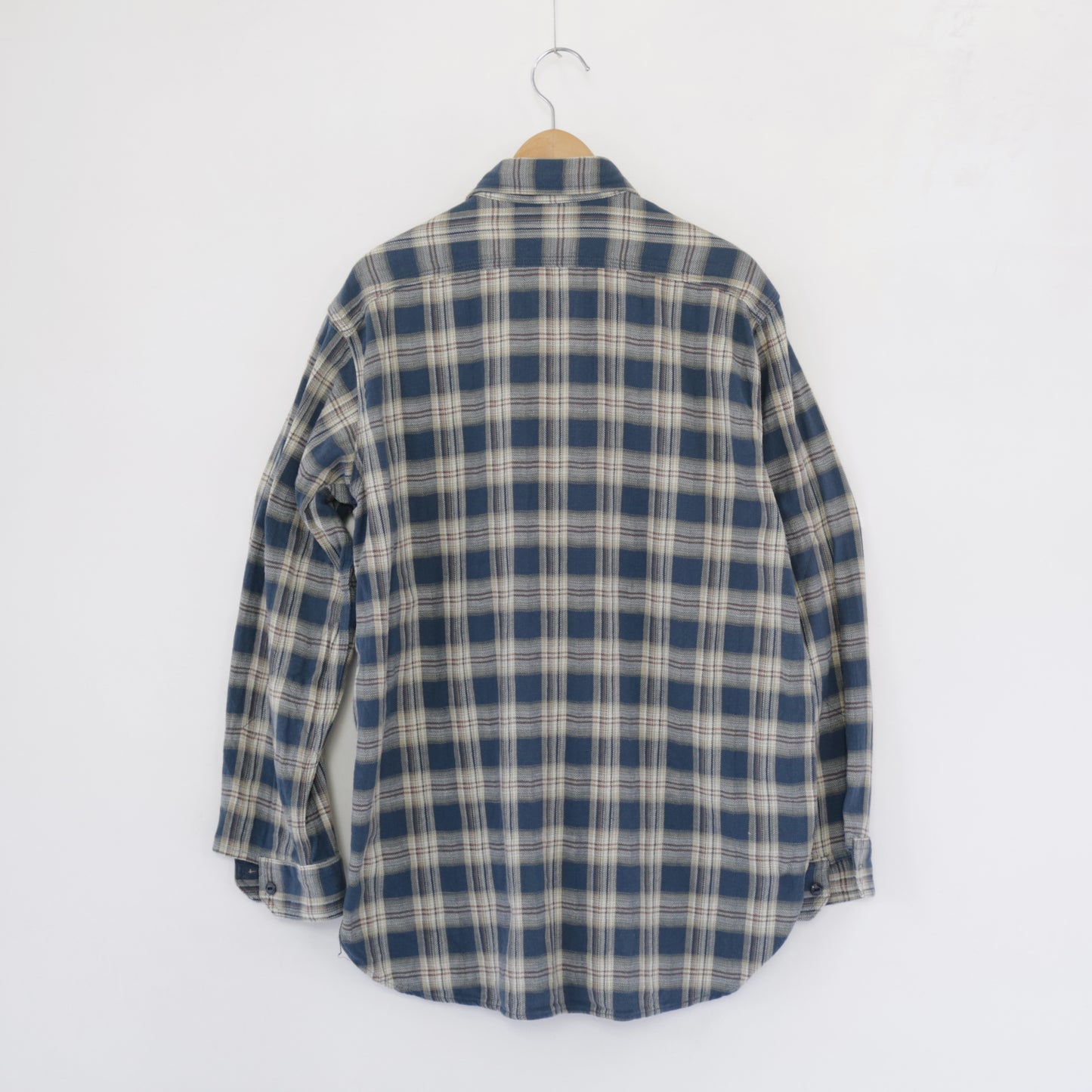 Work Shirt - Cotton Plaid Jacquard｜Navy