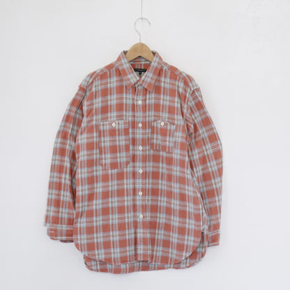 Work Shirt - Cotton Plaid Jacquard｜Pink