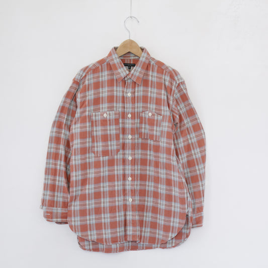 Work Shirt - Cotton Plaid Jacquard｜Pink