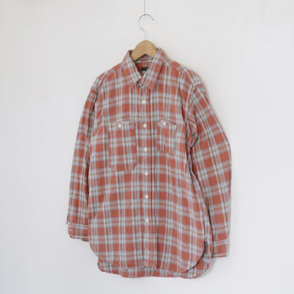 Work Shirt - Cotton Plaid Jacquard｜Pink