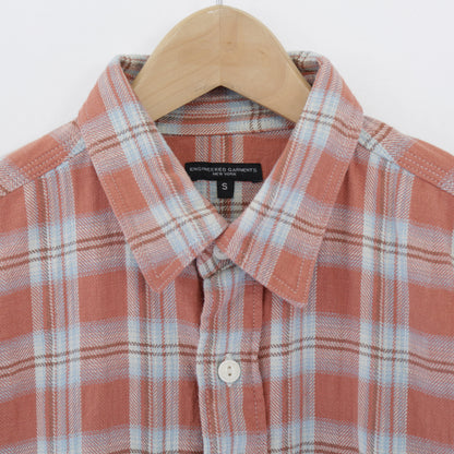Work Shirt - Cotton Plaid Jacquard｜Pink