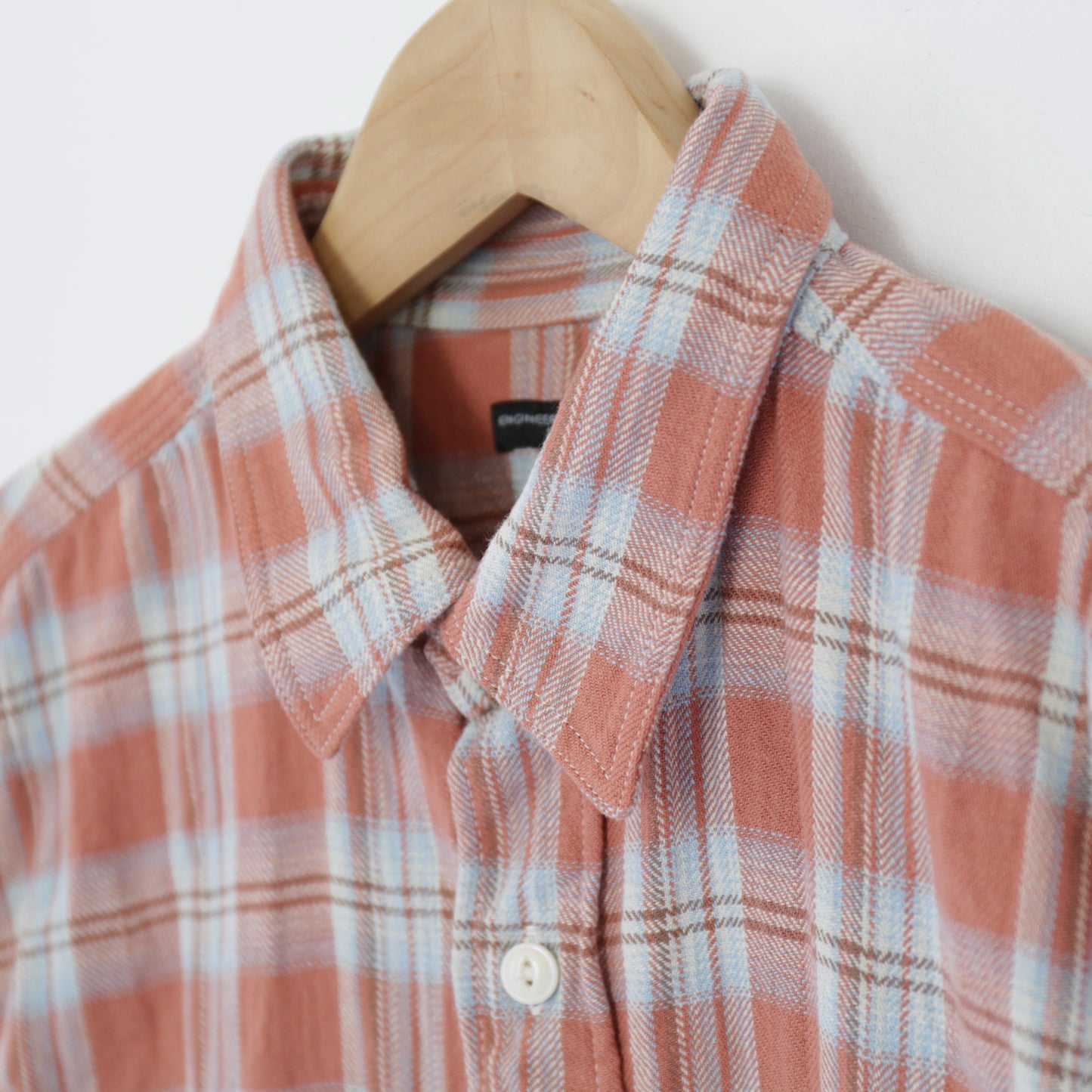 Work Shirt - Cotton Plaid Jacquard｜Pink