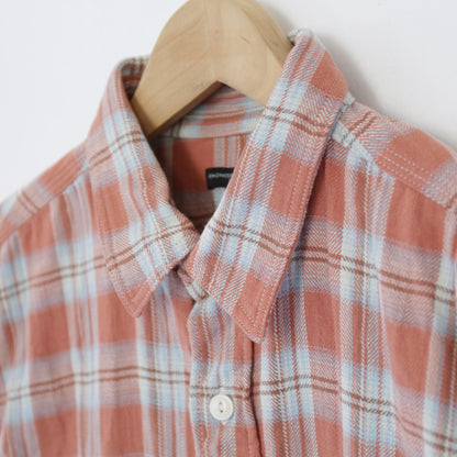 Work Shirt - Cotton Plaid Jacquard｜Pink
