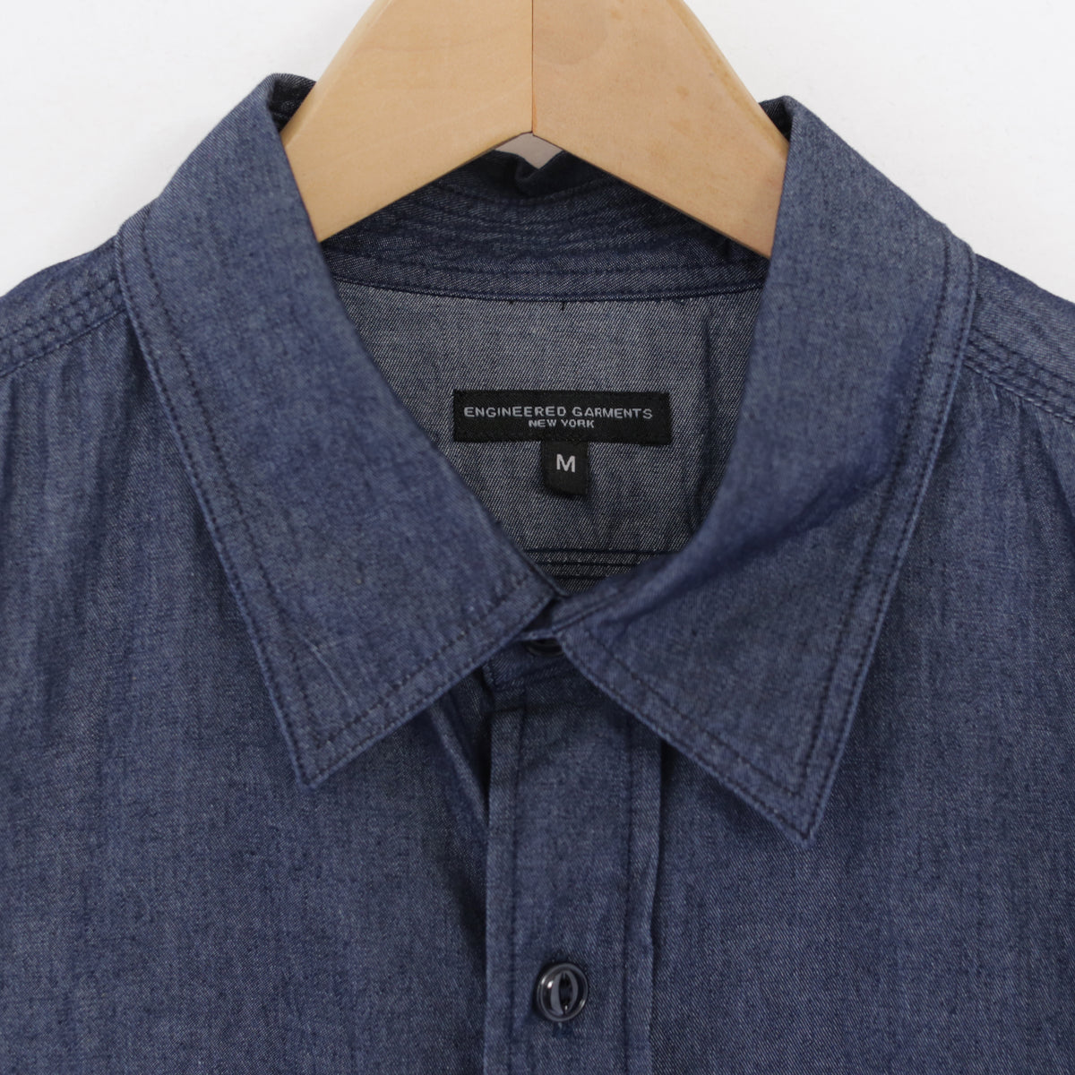 Work Shirt - Cotton Denim Shirting｜Indigo