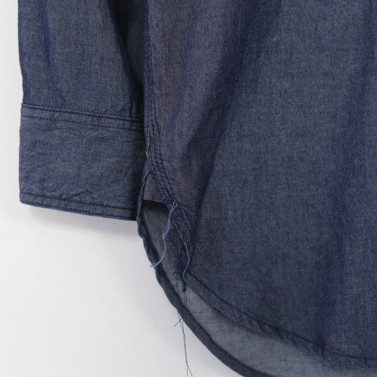 Work Shirt - Cotton Denim Shirting｜Indigo