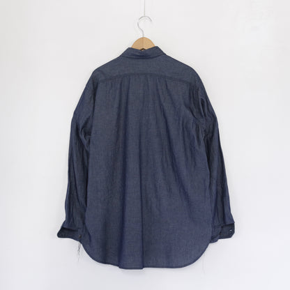 Work Shirt - Cotton Denim Shirting｜Indigo
